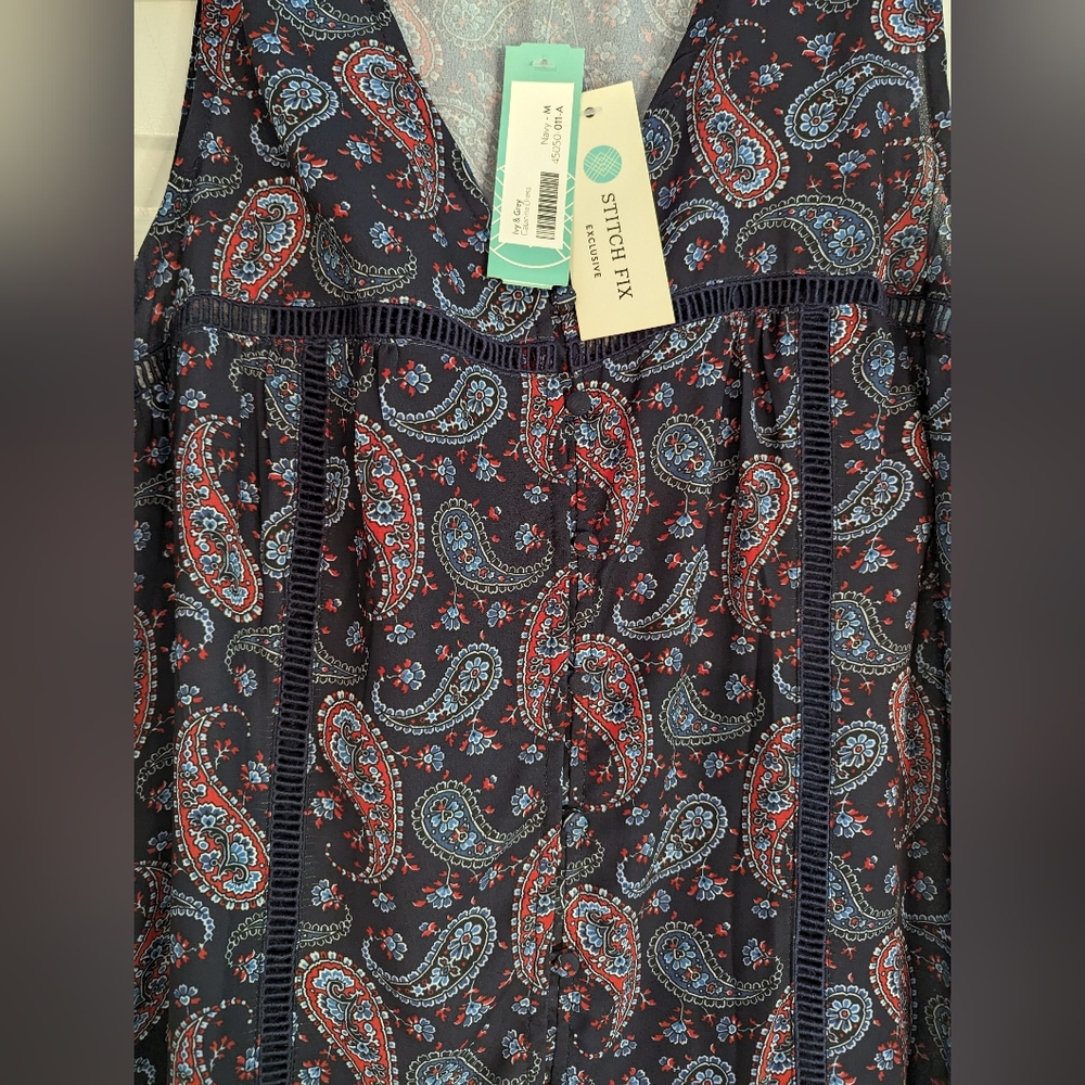 NWT | Ivy & Grey | Catarina Dress | Blue | M - Picture 4 of 8